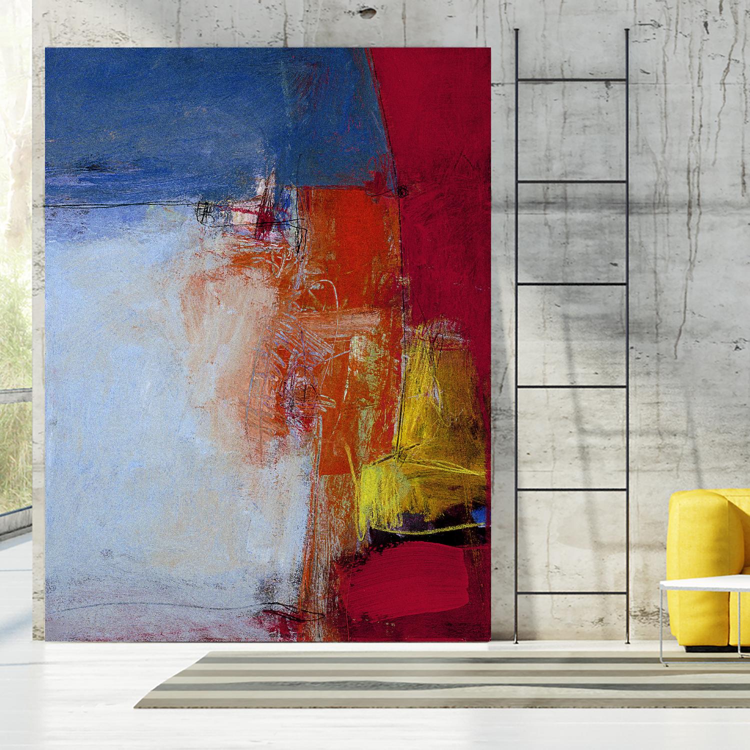 Shoreline by Charlotte Foust on GIANT ART - blue abstract