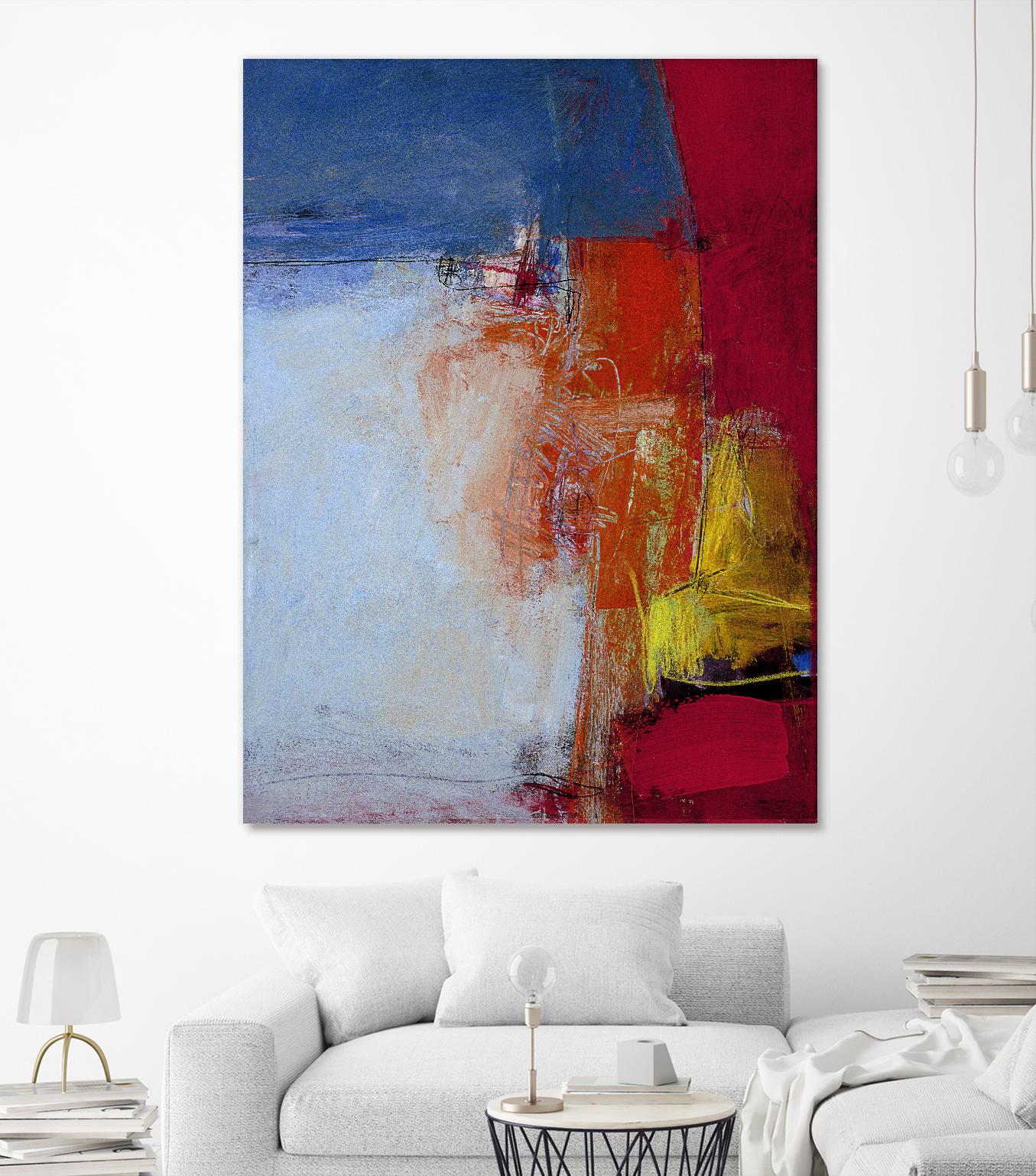 Shoreline by Charlotte Foust on GIANT ART - blue abstract