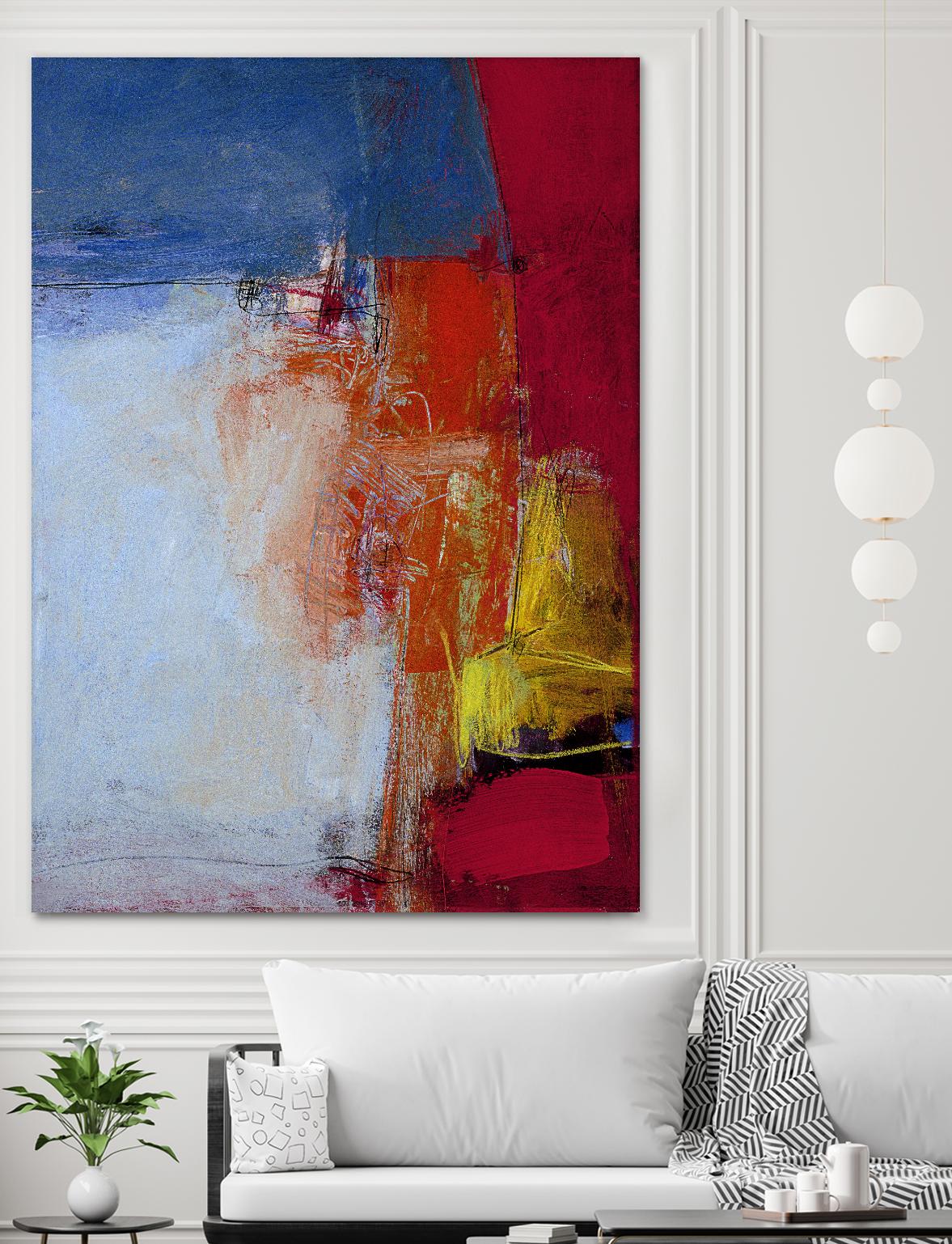 Shoreline by Charlotte Foust on GIANT ART - blue abstract