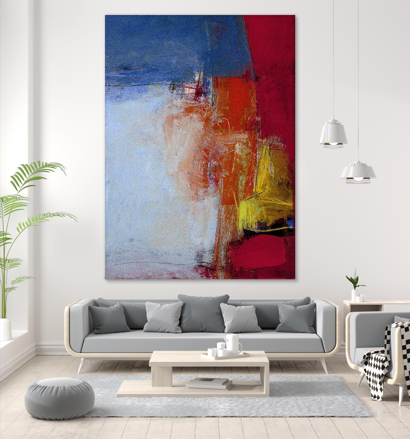 Shoreline by Charlotte Foust on GIANT ART - blue abstract