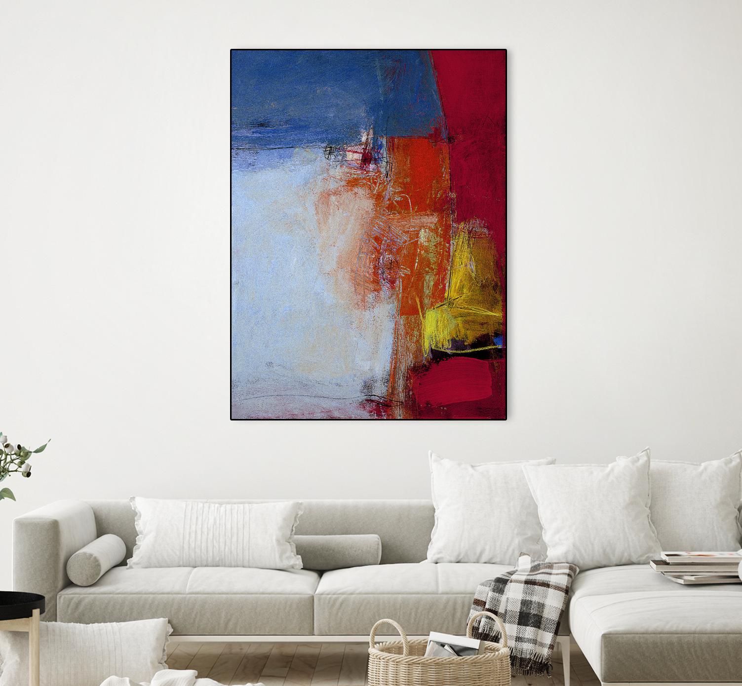 Shoreline by Charlotte Foust on GIANT ART - blue abstract