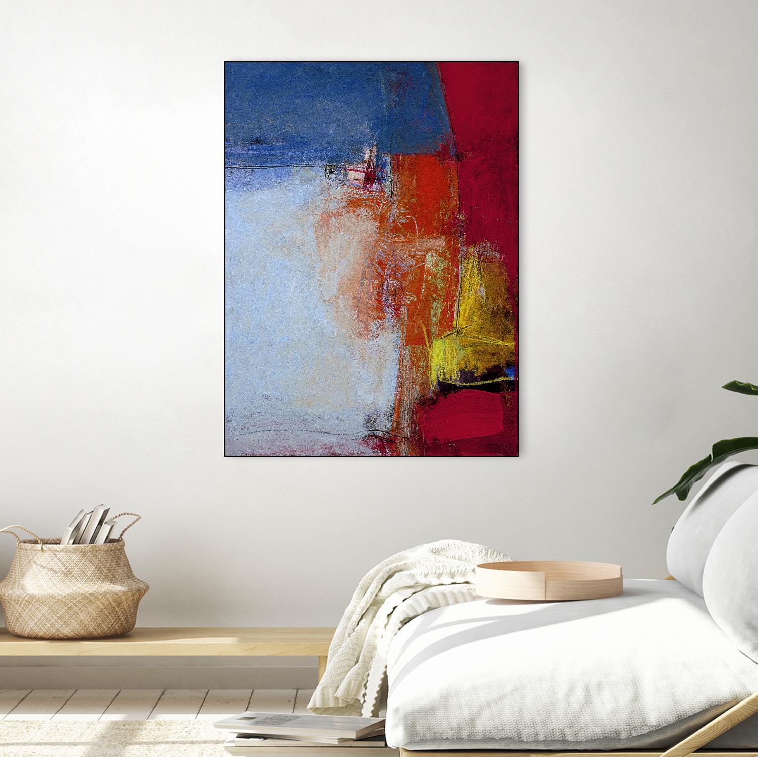 Shoreline by Charlotte Foust on GIANT ART - blue abstract