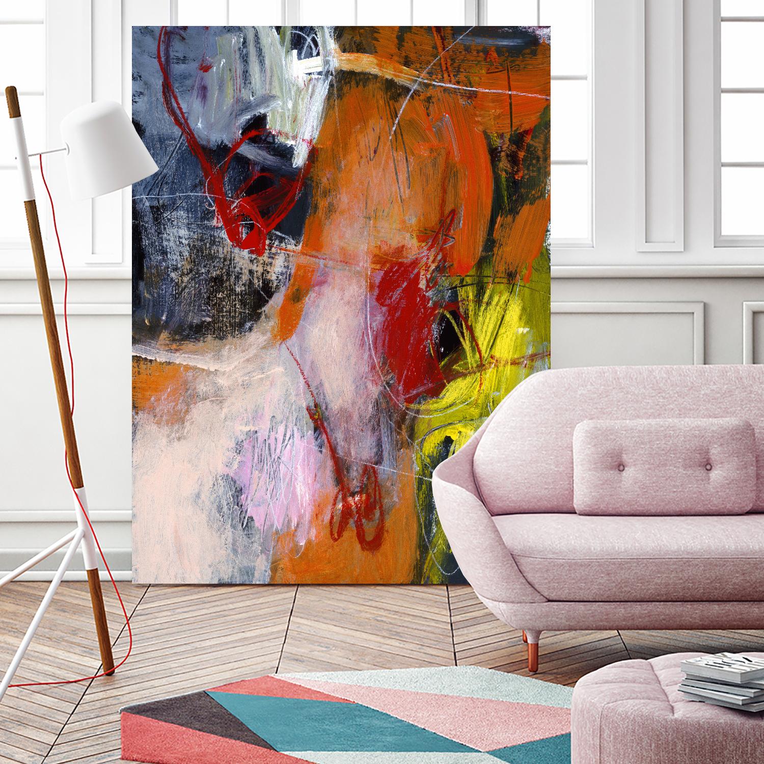 Flurry by Charlotte Foust on GIANT ART - orange abstract