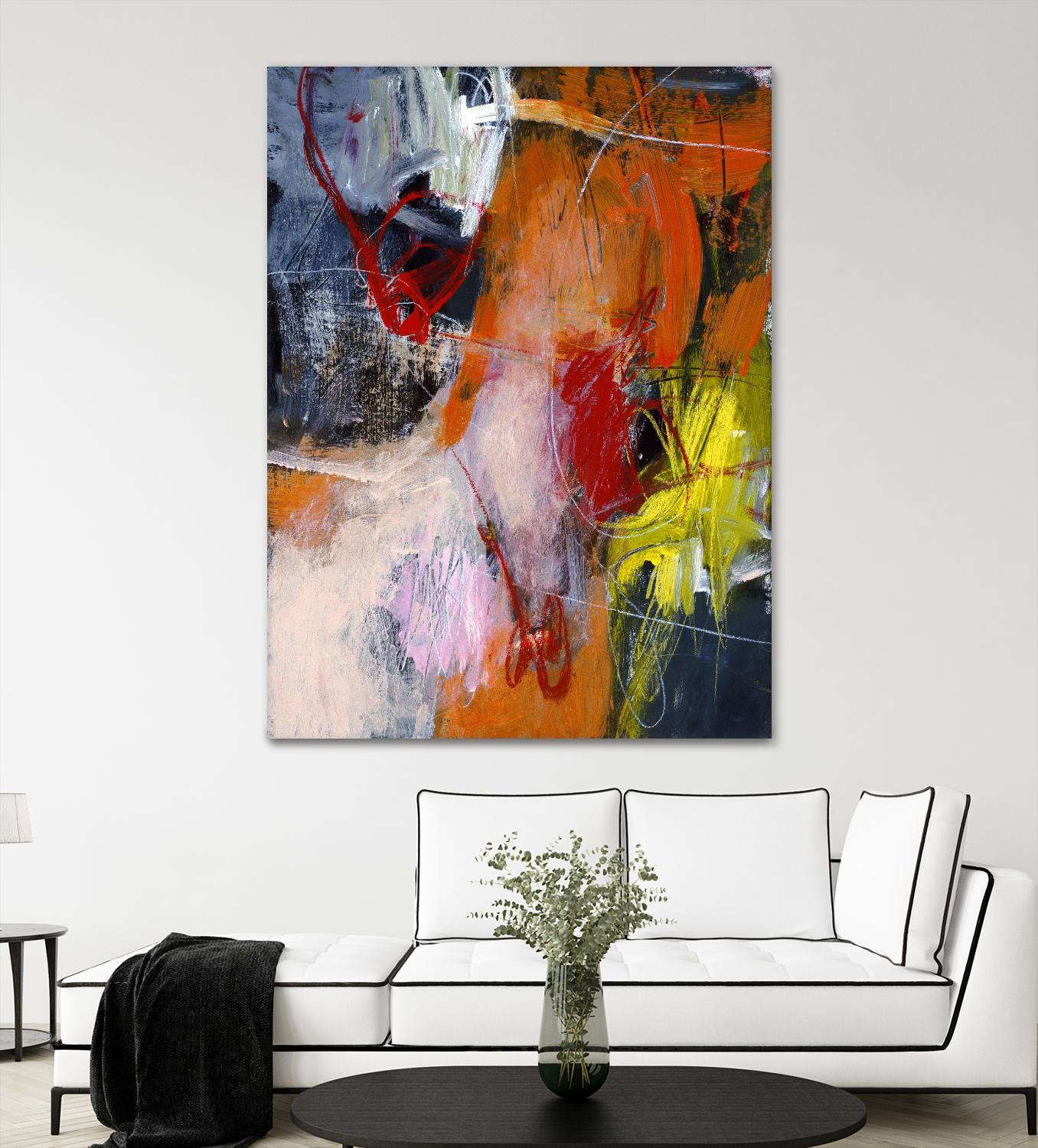 Flurry by Charlotte Foust on GIANT ART - orange abstract