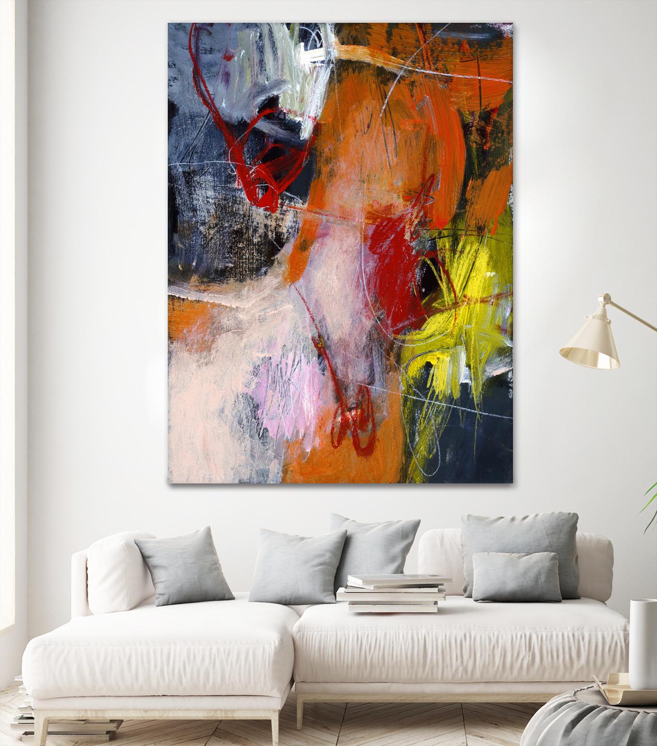 Flurry by Charlotte Foust on GIANT ART - orange abstract