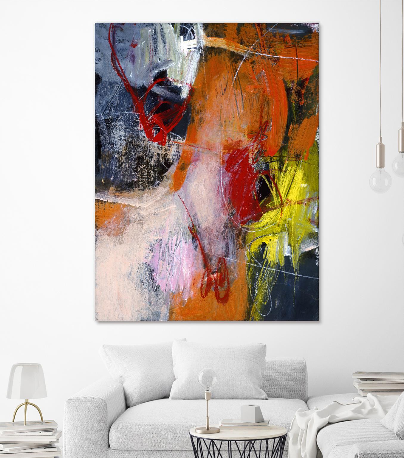 Flurry by Charlotte Foust on GIANT ART - orange abstract