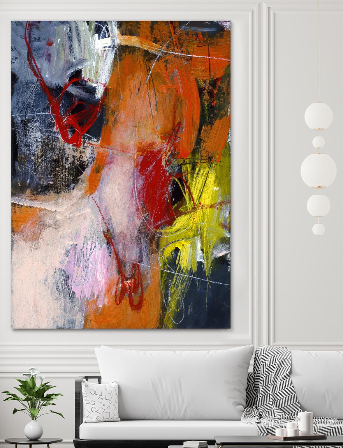 Flurry by Charlotte Foust on GIANT ART - orange abstract