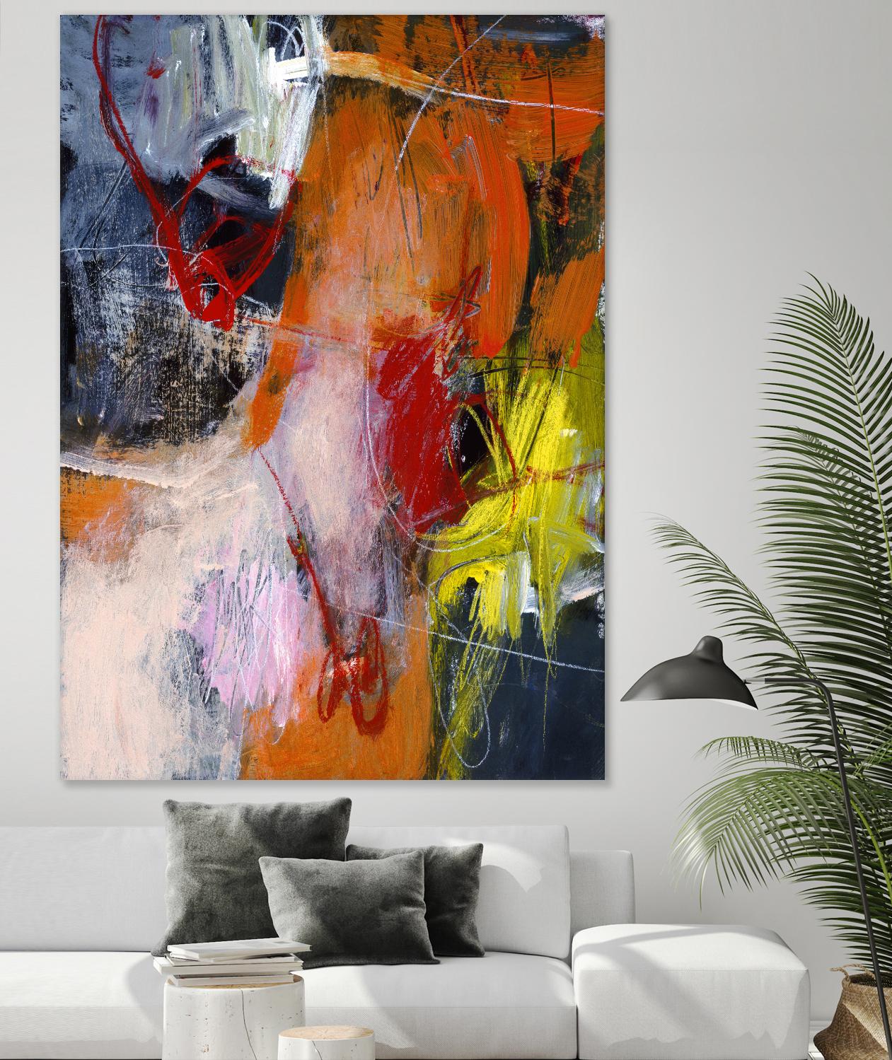 Flurry by Charlotte Foust on GIANT ART - orange abstract