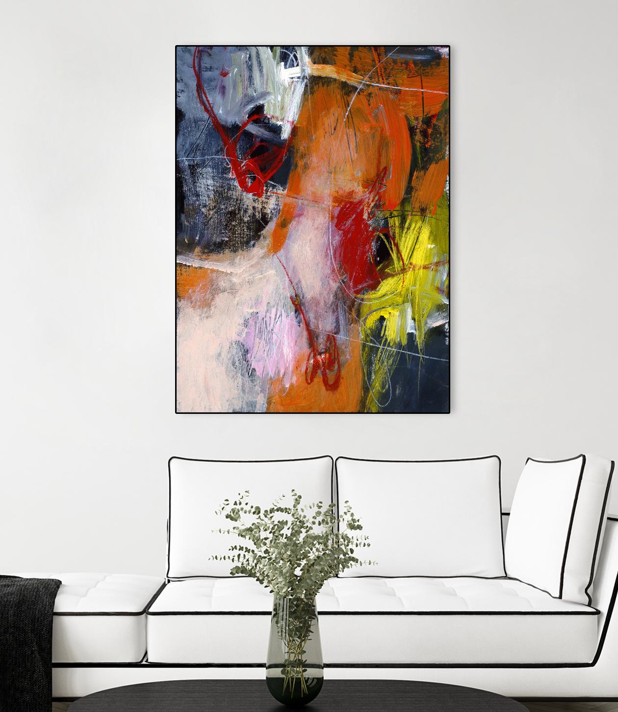Flurry by Charlotte Foust on GIANT ART - orange abstract