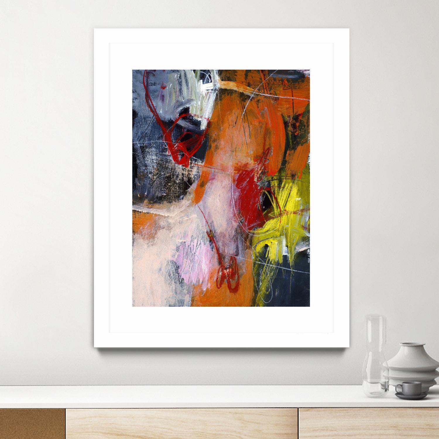Flurry by Charlotte Foust on GIANT ART - orange abstract