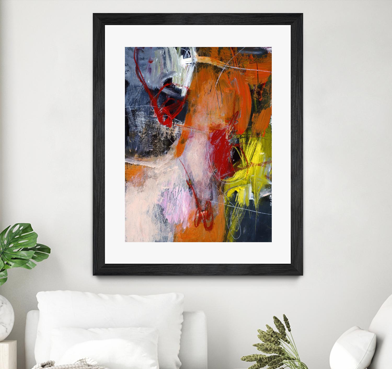 Flurry by Charlotte Foust on GIANT ART - orange abstract