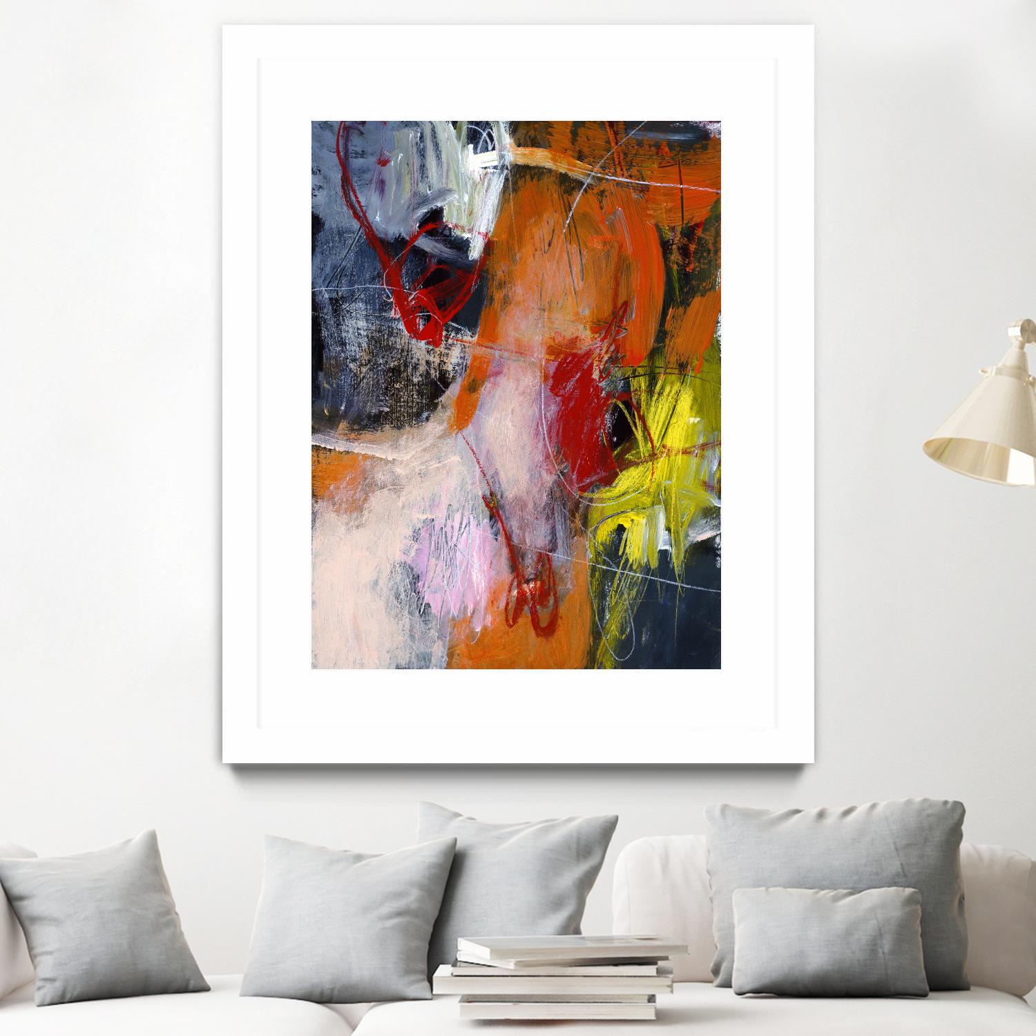 Flurry by Charlotte Foust on GIANT ART - orange abstract