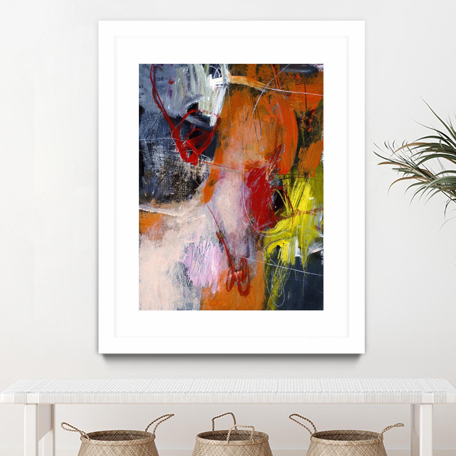 Flurry by Charlotte Foust on GIANT ART - orange abstract