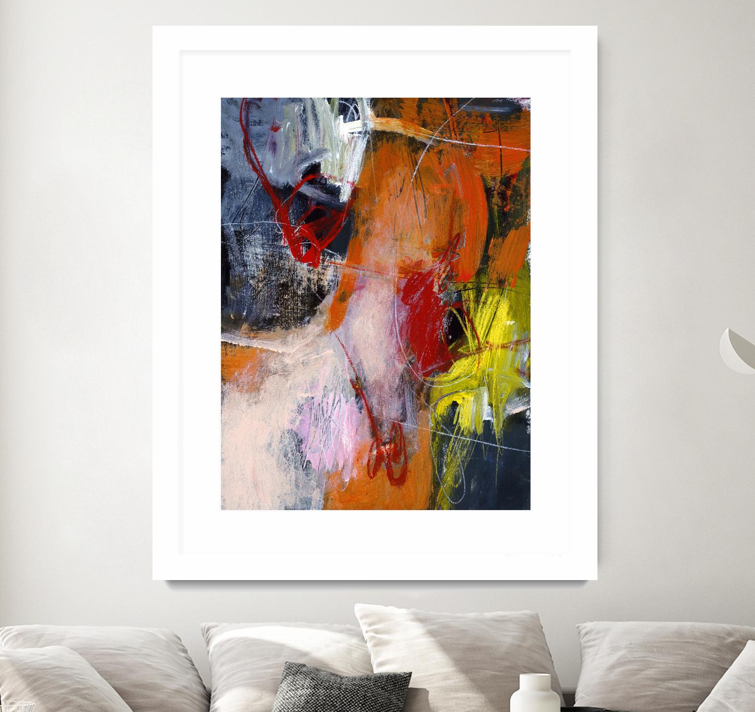 Flurry by Charlotte Foust on GIANT ART - orange abstract