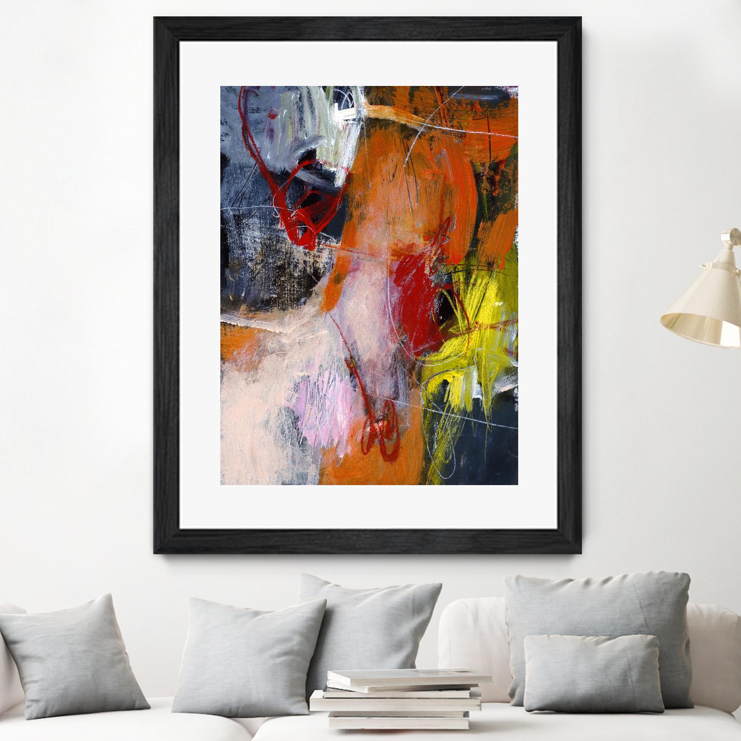 Flurry by Charlotte Foust on GIANT ART - orange abstract