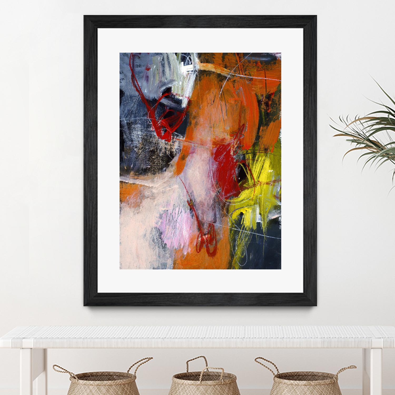 Flurry by Charlotte Foust on GIANT ART - orange abstract