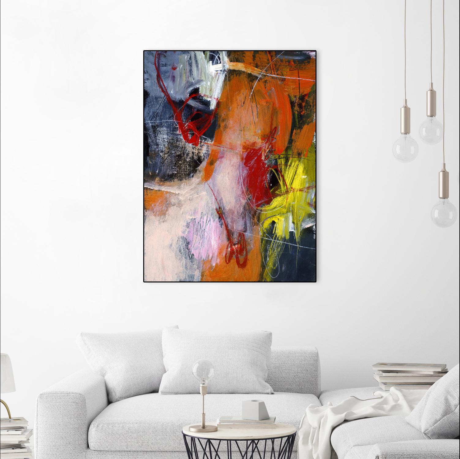Flurry by Charlotte Foust on GIANT ART - orange abstract