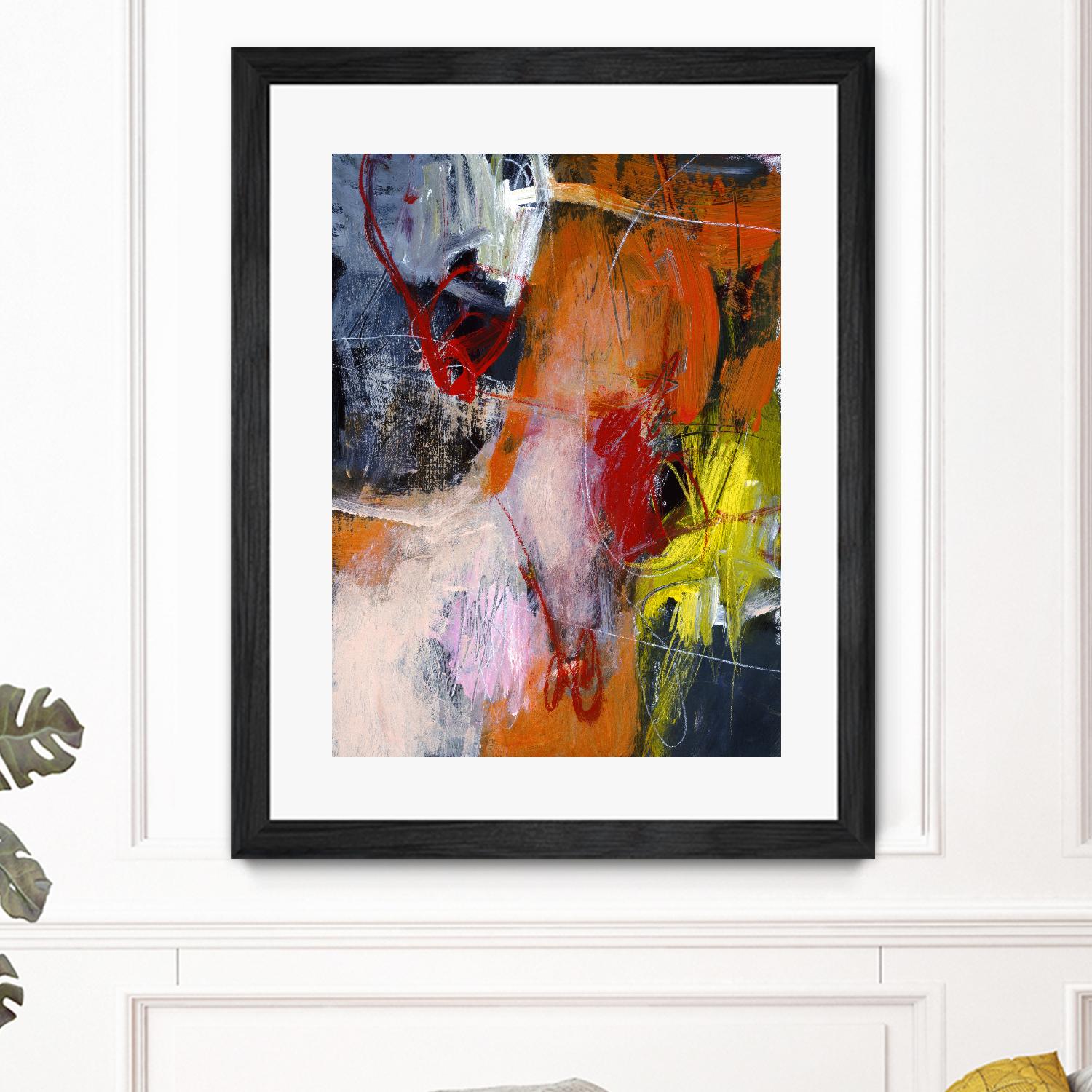 Flurry by Charlotte Foust on GIANT ART - orange abstract