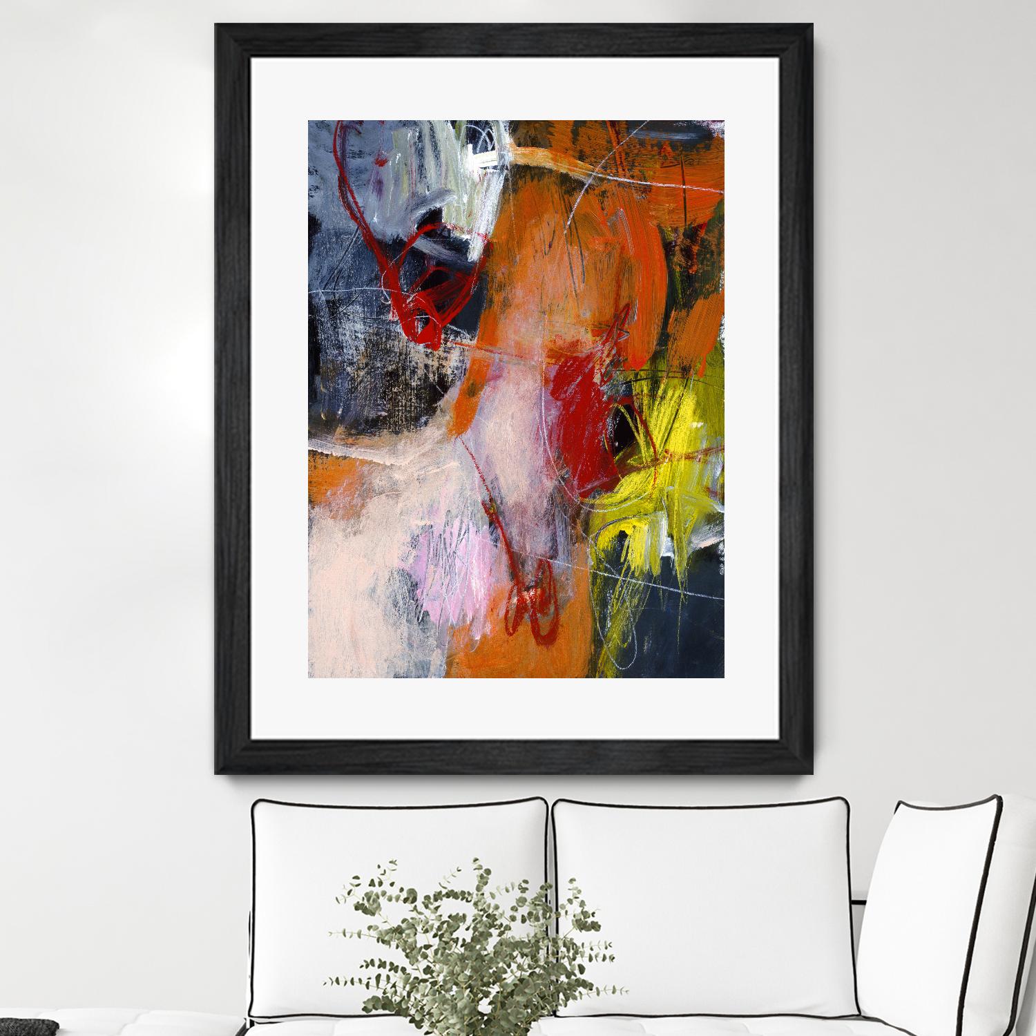 Flurry by Charlotte Foust on GIANT ART - orange abstract
