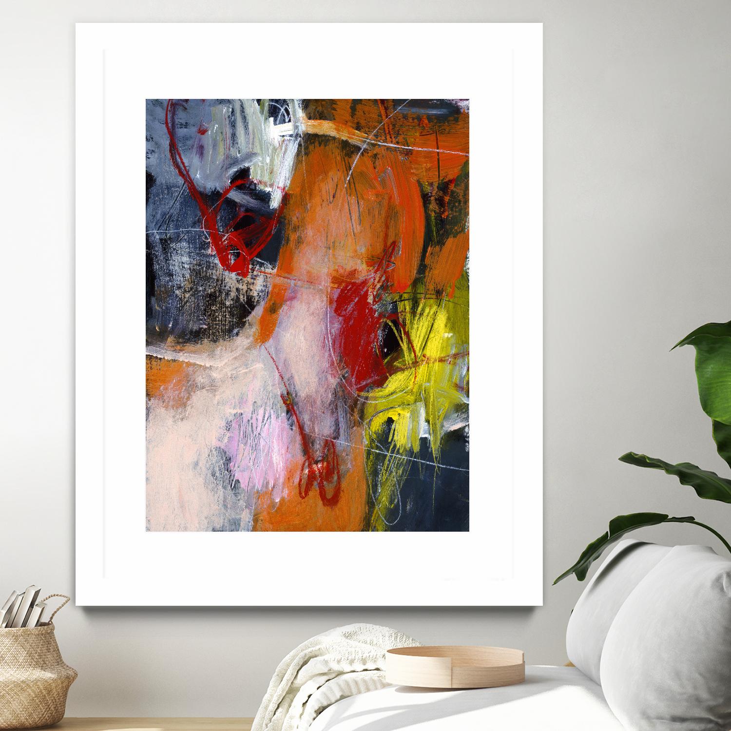 Flurry by Charlotte Foust on GIANT ART - orange abstract
