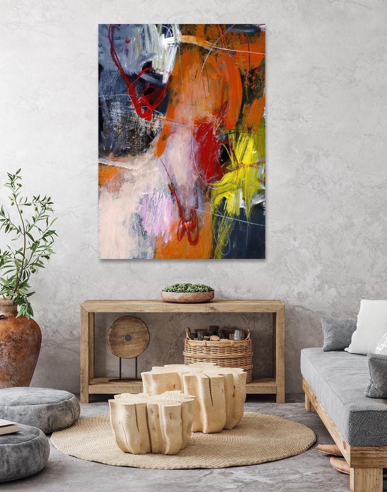 Flurry by Charlotte Foust on GIANT ART - orange abstract