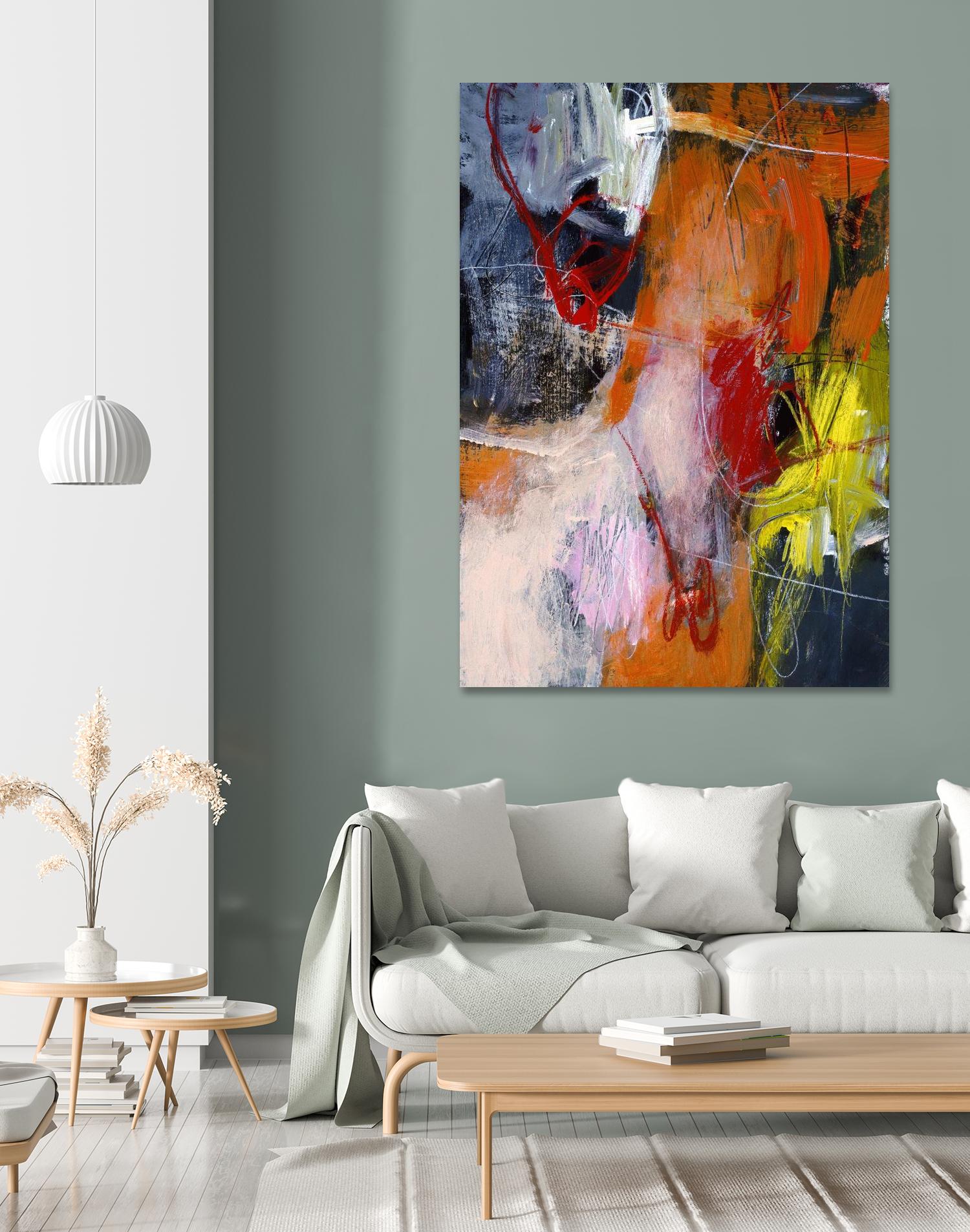 Flurry by Charlotte Foust on GIANT ART - orange abstract