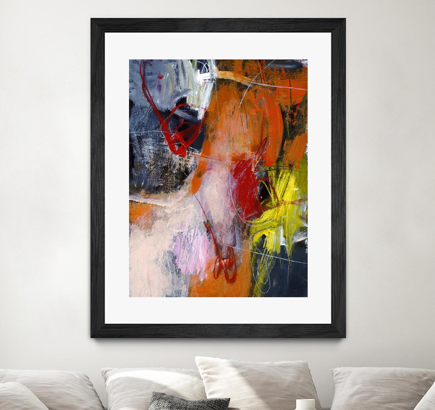 Flurry by Charlotte Foust on GIANT ART - orange abstract