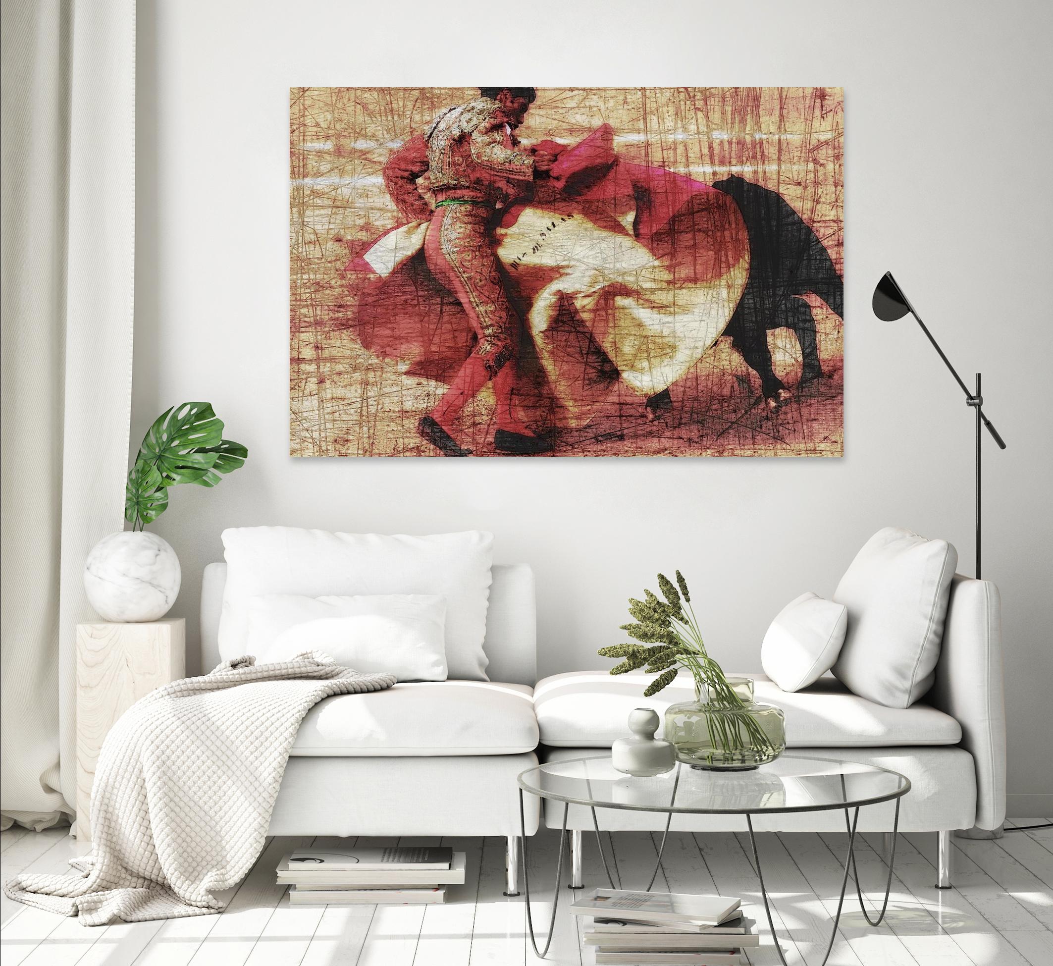 San Miguel, Bullfight #1 by Doug Landreth on GIANT ART - red everyday life