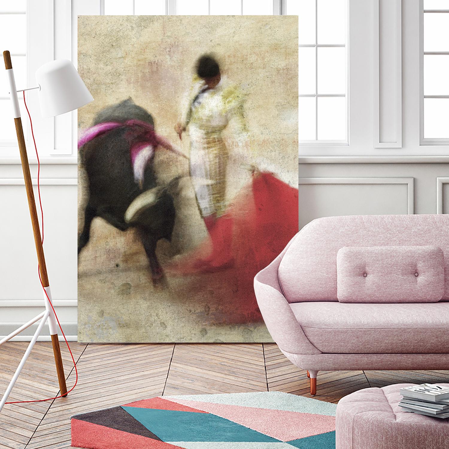 San Miguel, Bullfight #2 by Doug Landreth on GIANT ART - red everyday life