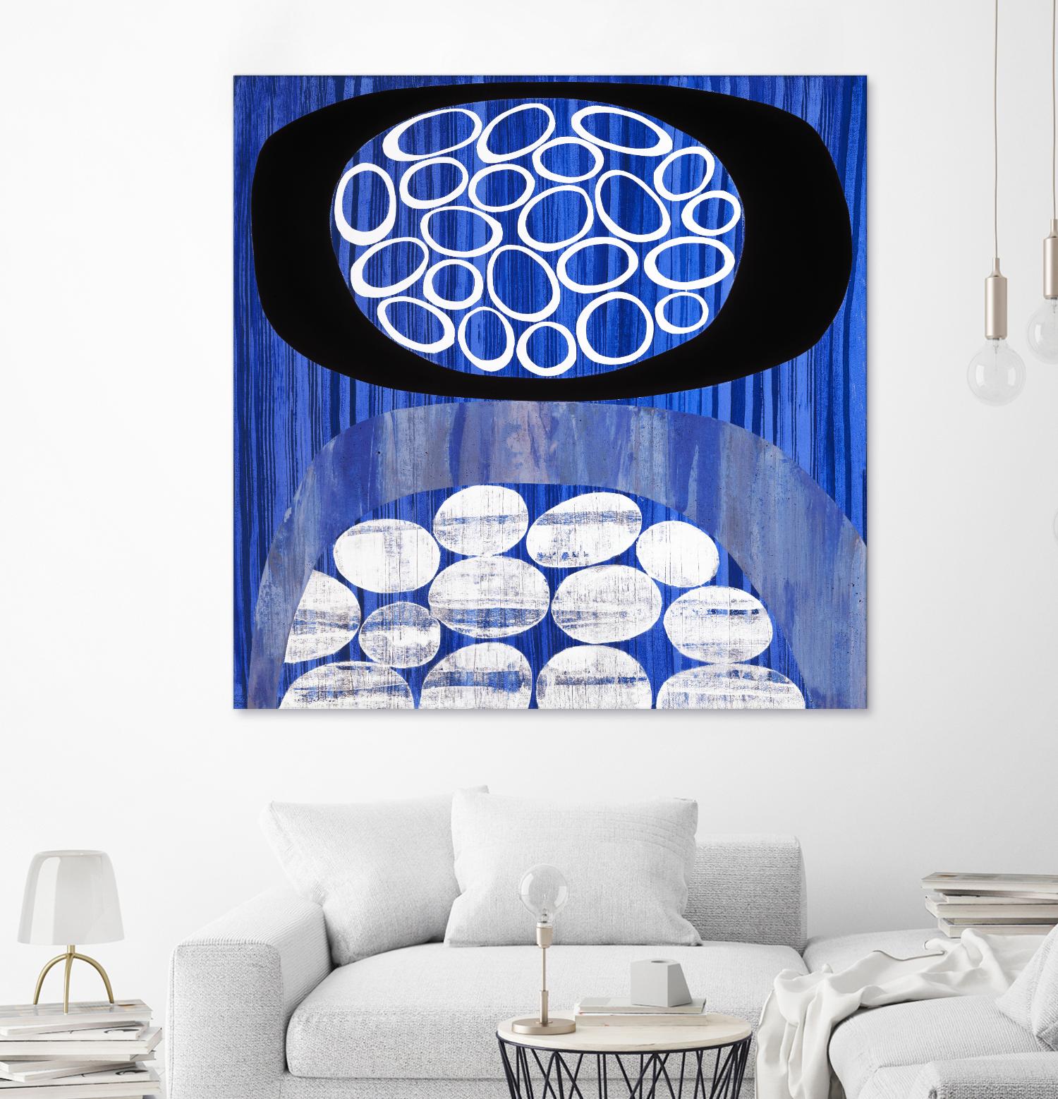 Waterway II by Mary Calkins on GIANT ART - black abstract