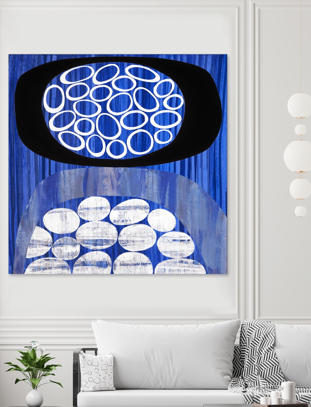 Waterway II by Mary Calkins on GIANT ART - black abstract