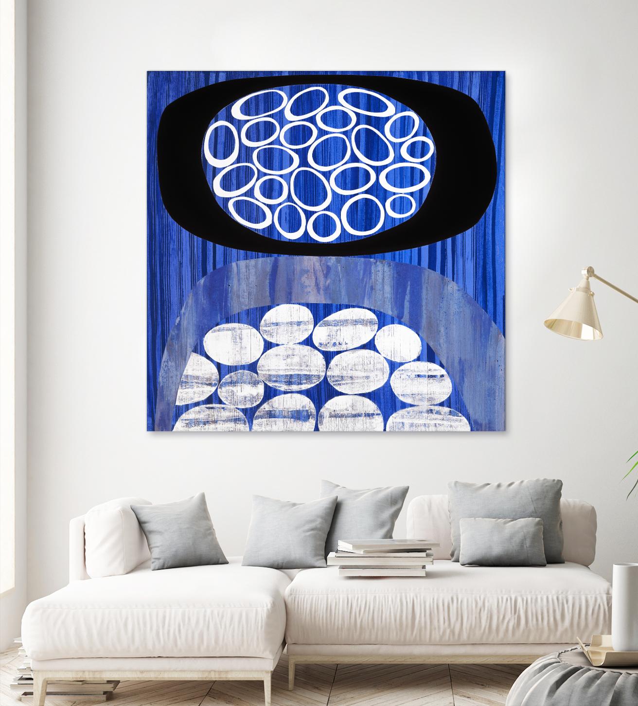 Waterway II by Mary Calkins on GIANT ART - black abstract