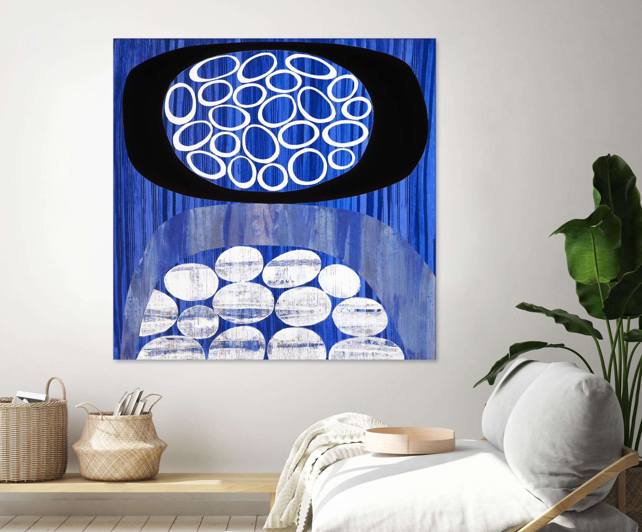 Waterway II by Mary Calkins on GIANT ART - black abstract