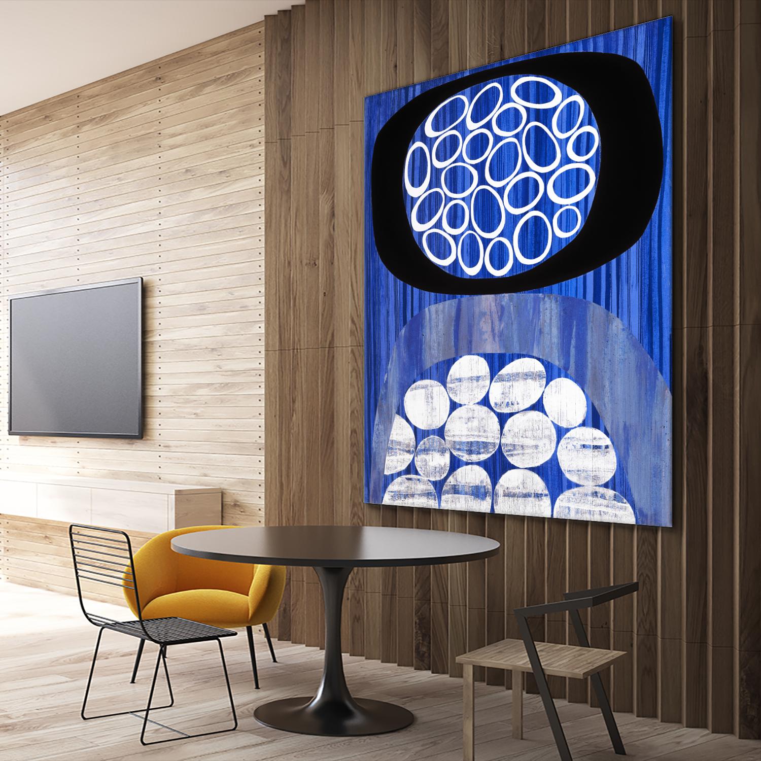 Waterway II by Mary Calkins on GIANT ART - black abstract