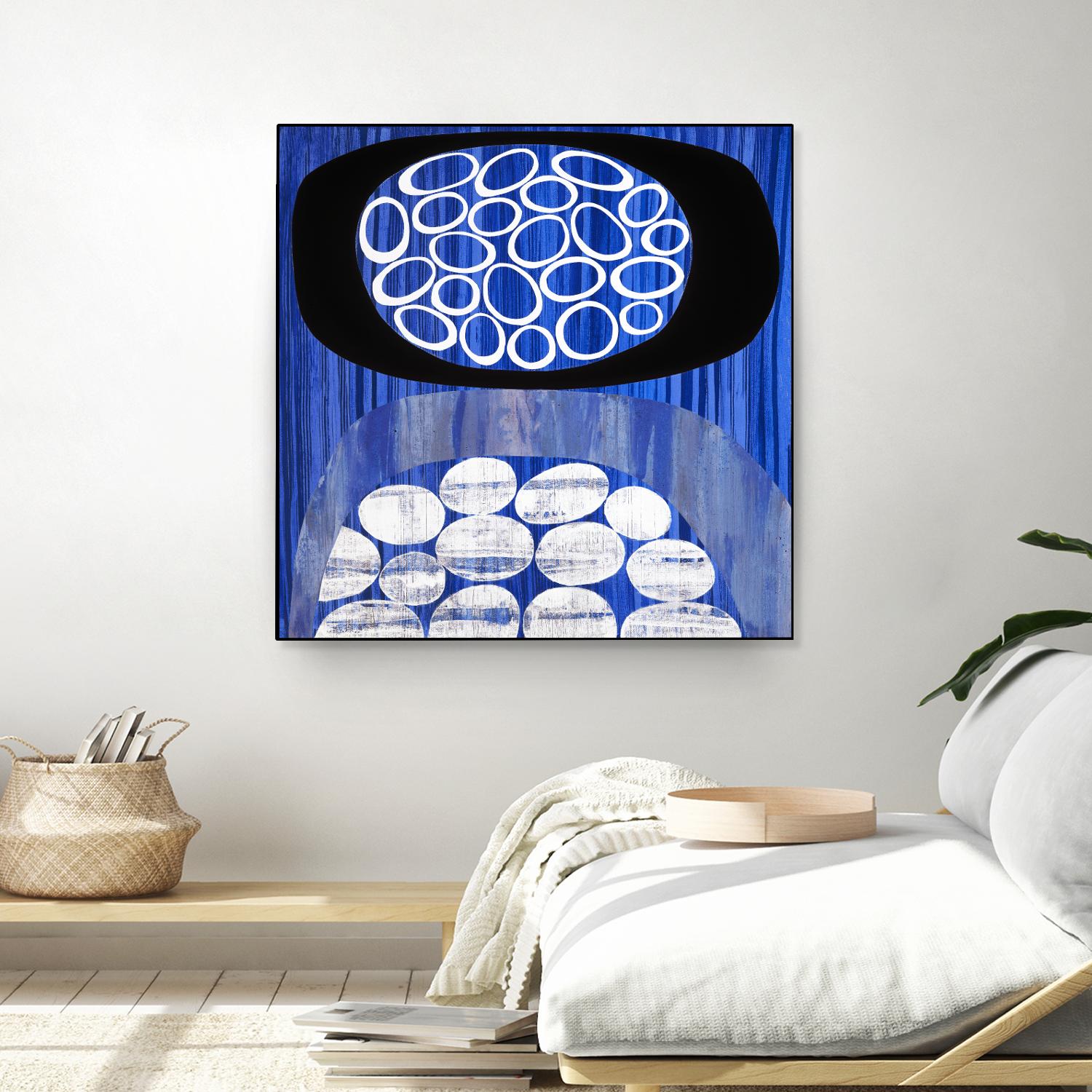 Waterway II by Mary Calkins on GIANT ART - black abstract