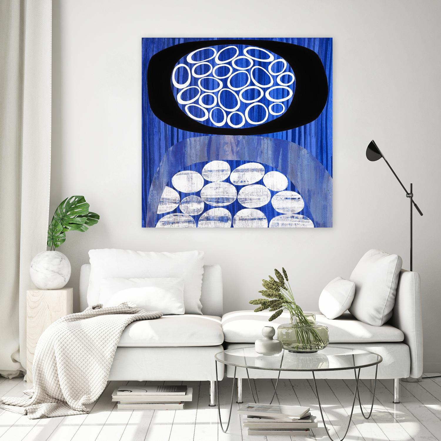 Waterway II by Mary Calkins on GIANT ART - black abstract