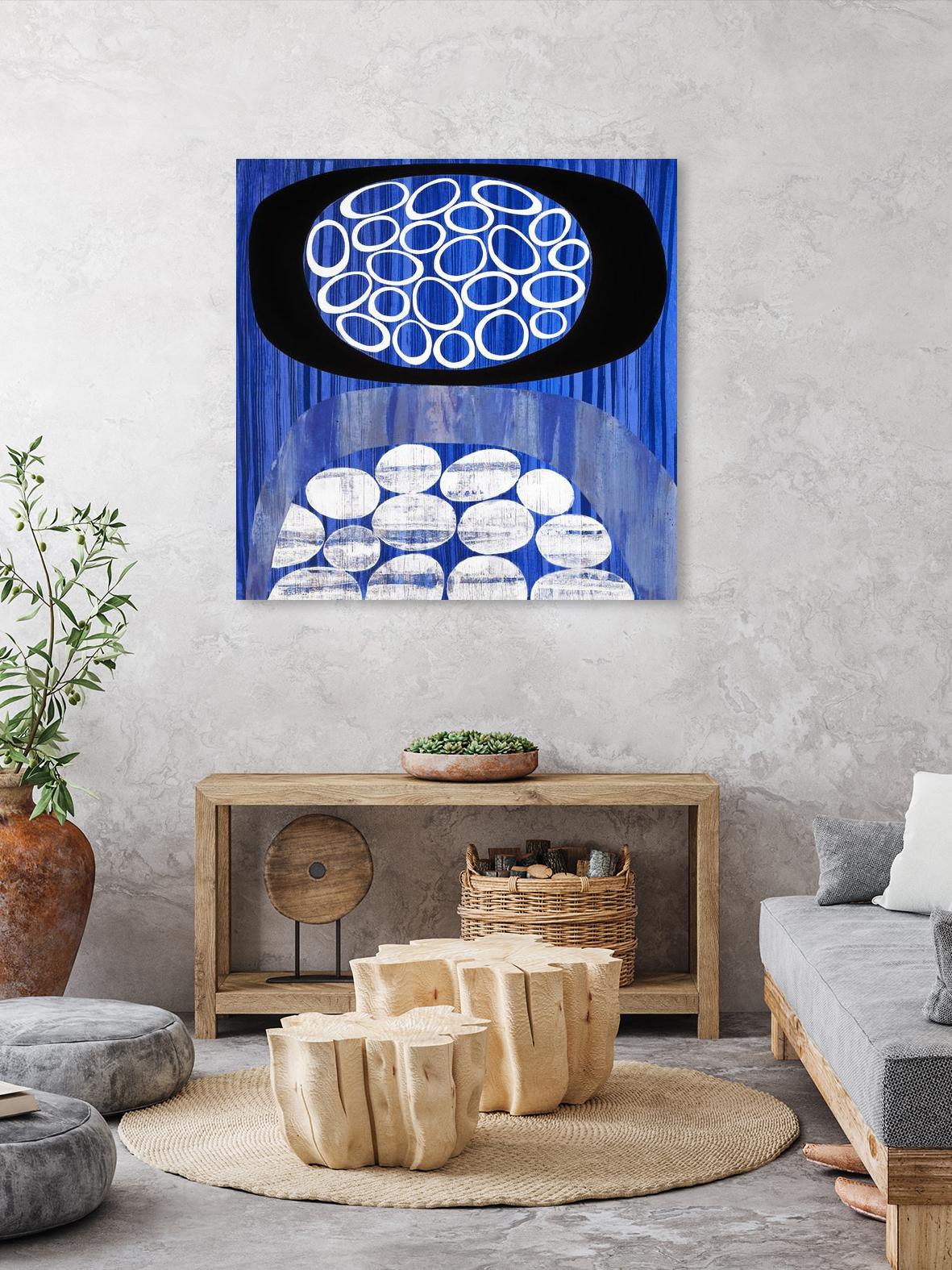 Waterway II by Mary Calkins on GIANT ART - black abstract