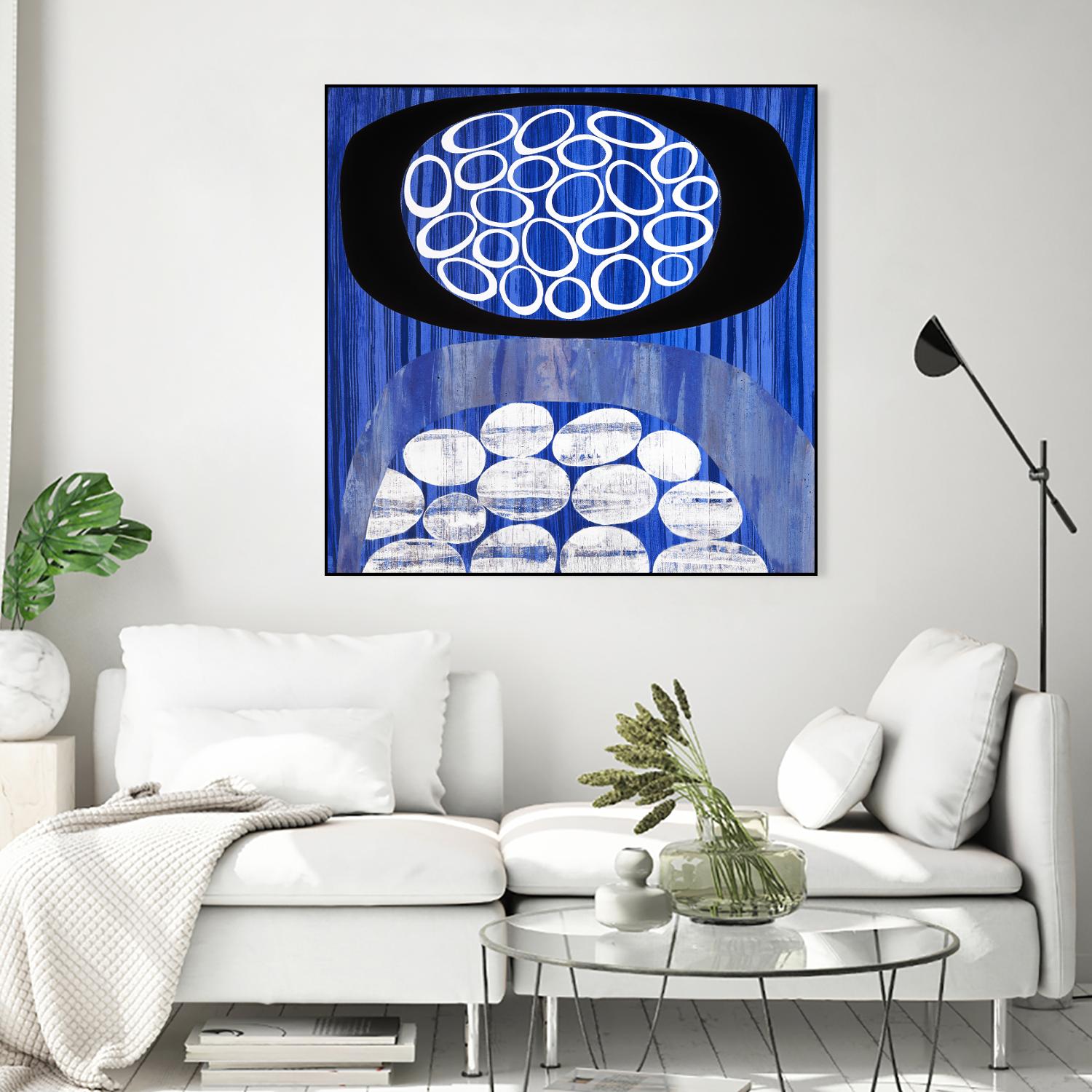 Waterway II by Mary Calkins on GIANT ART - black abstract