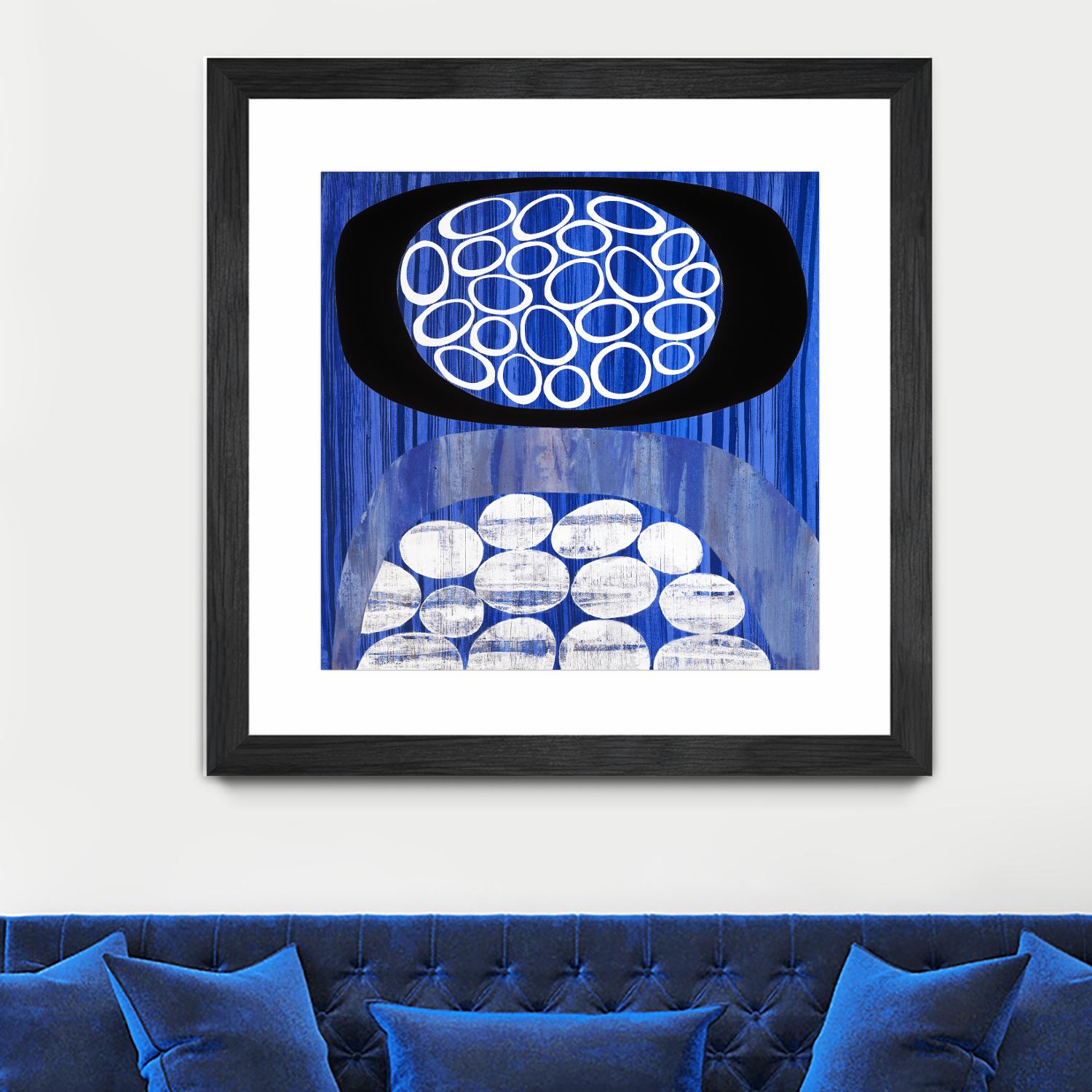 Waterway II by Mary Calkins on GIANT ART - black abstract