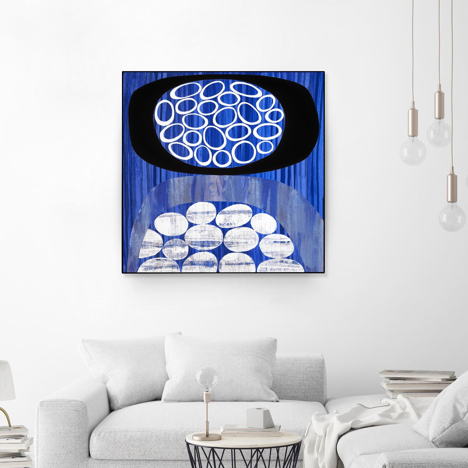 Waterway II by Mary Calkins on GIANT ART - black abstract