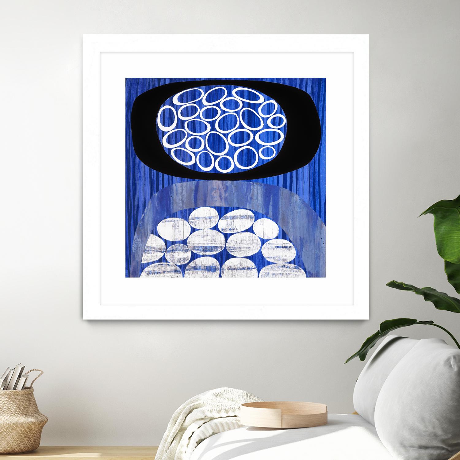 Waterway II by Mary Calkins on GIANT ART - black abstract