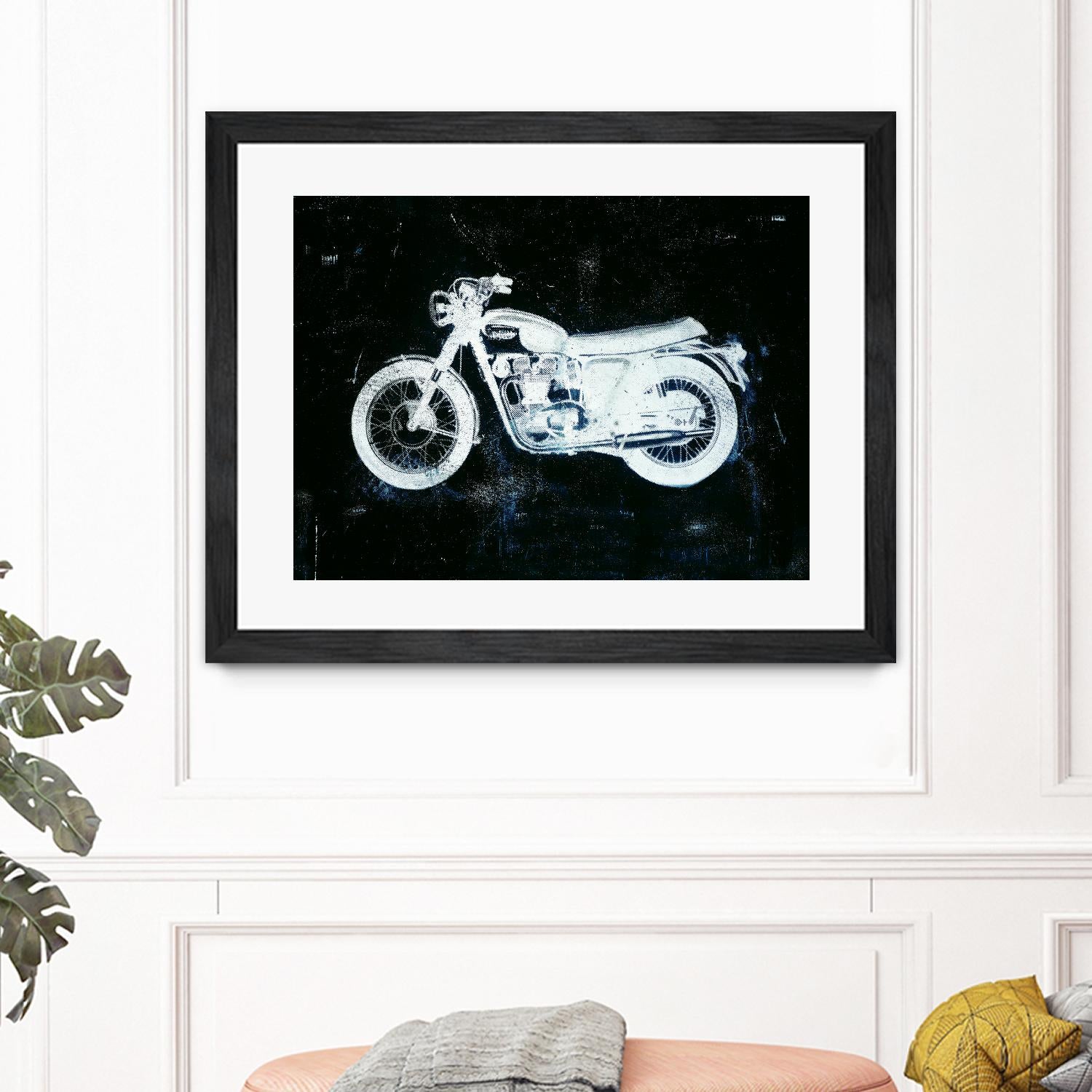 Moto White by JB Hall on GIANT ART - black leisure