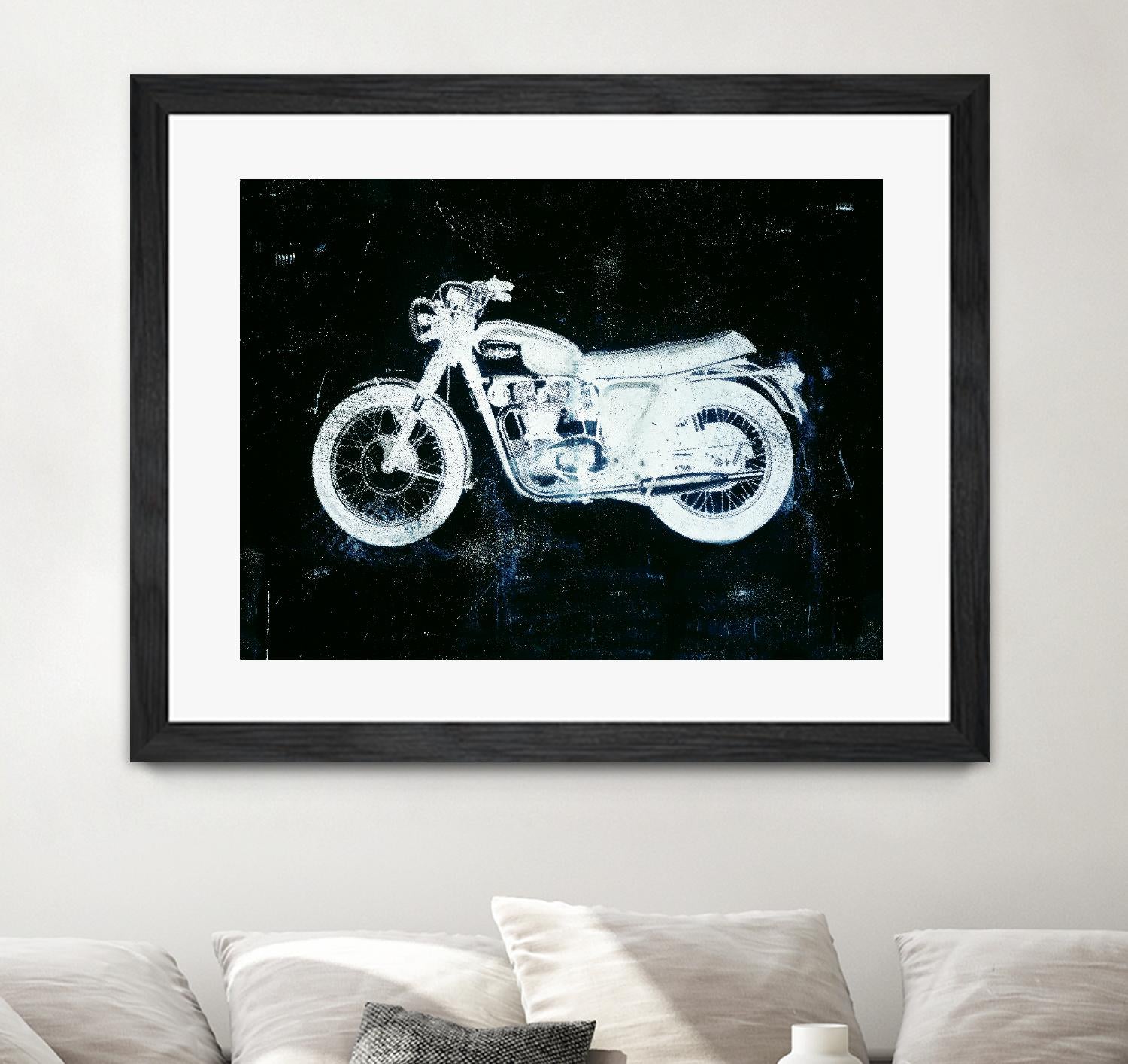 Moto White by JB Hall on GIANT ART - black leisure