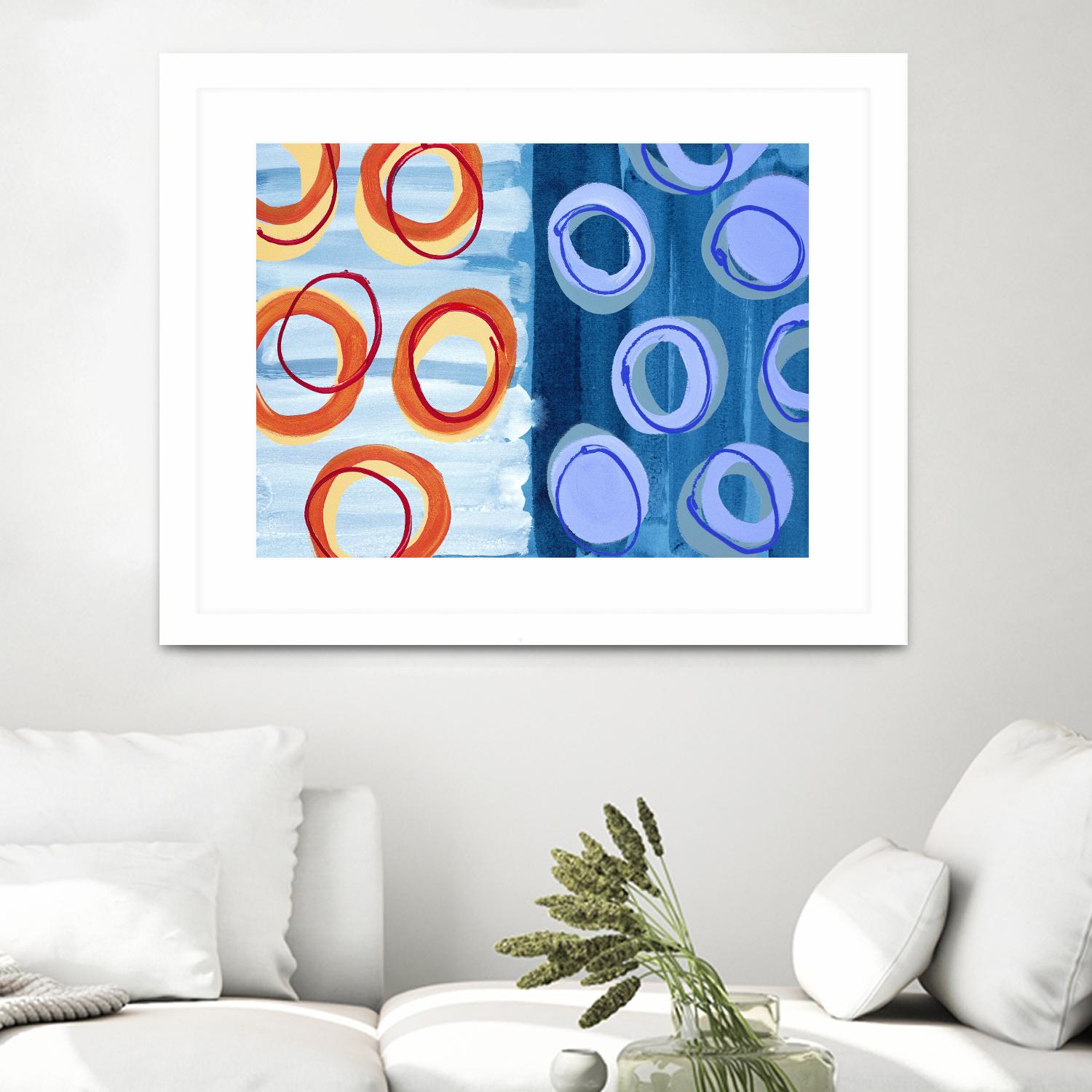 Pacific by Lee Crew on GIANT ART - orange abstract