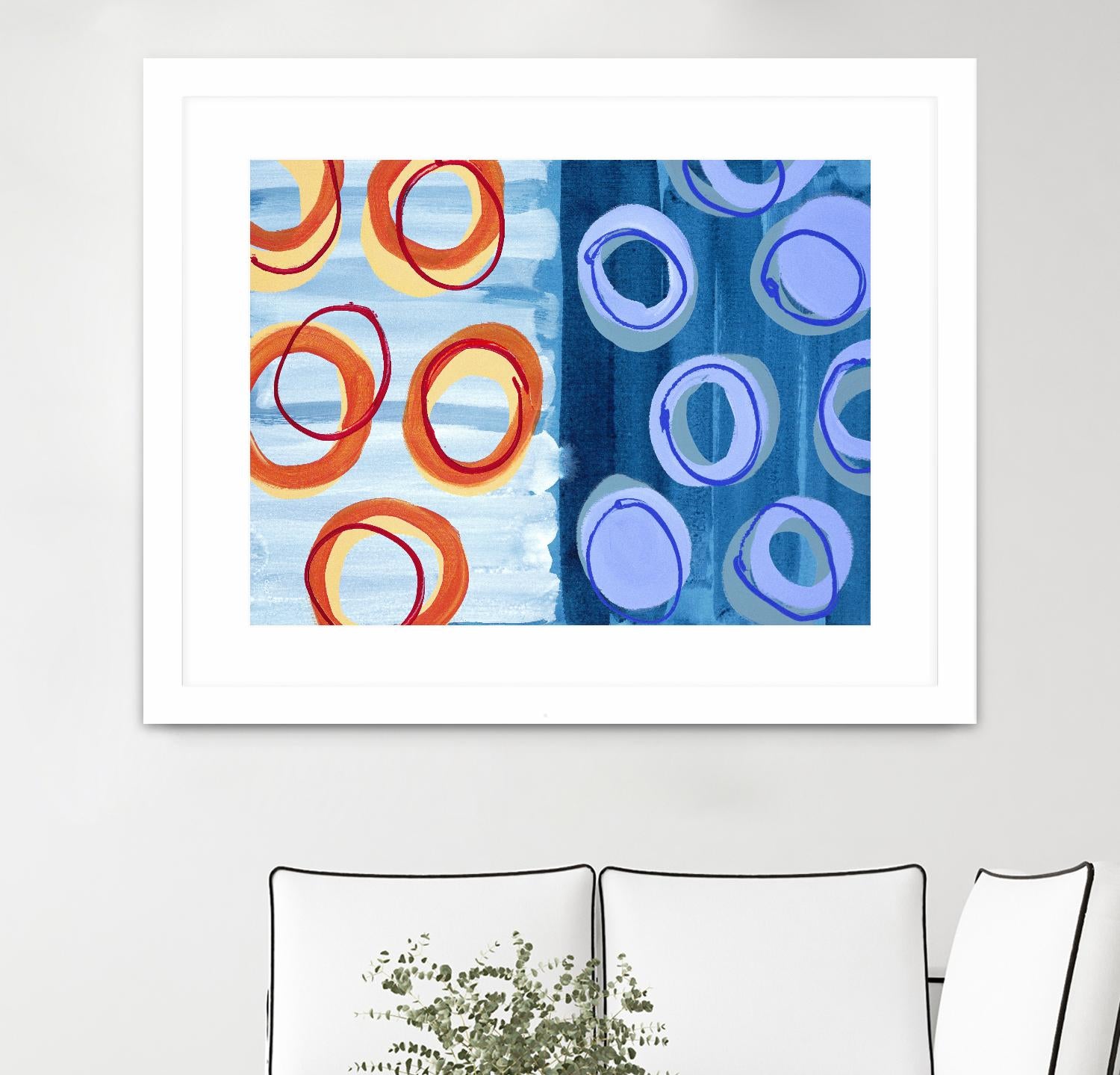 Pacific by Lee Crew on GIANT ART - orange abstract