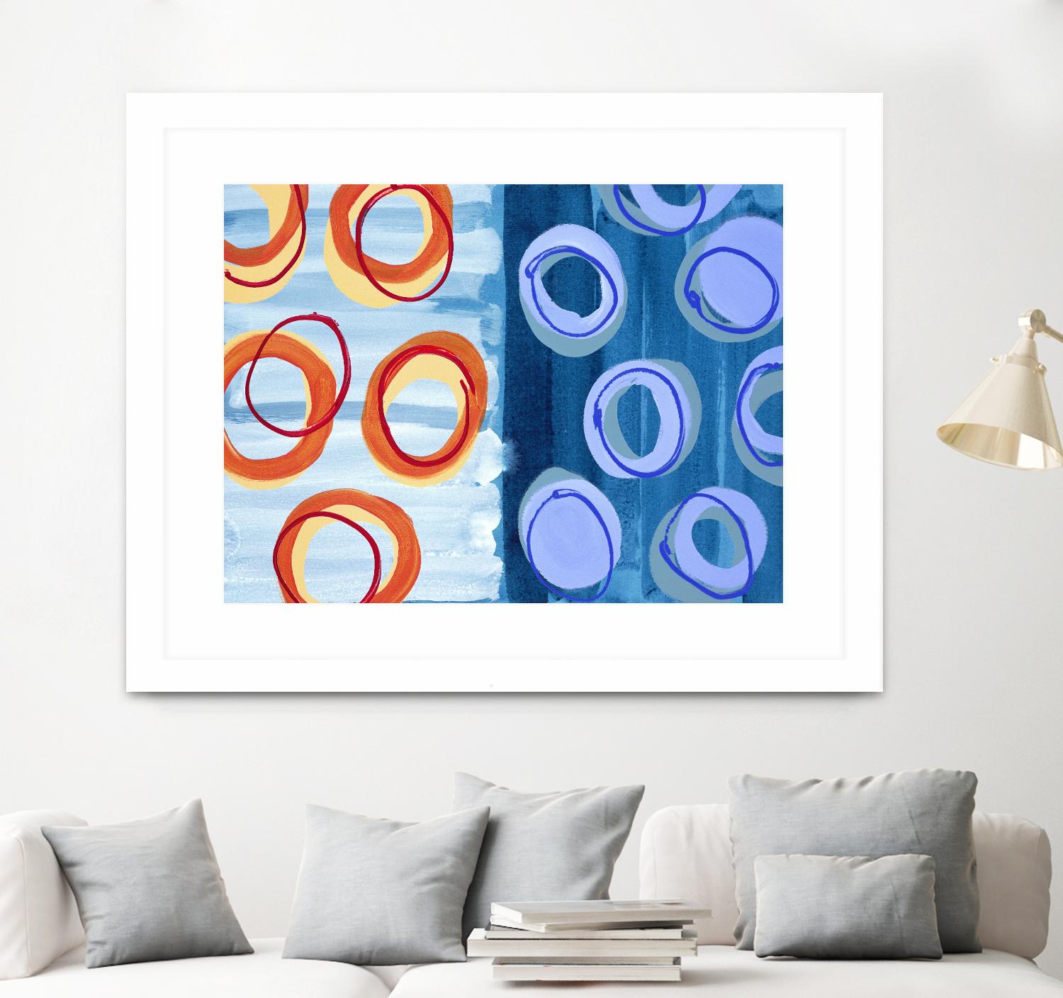 Pacific by Lee Crew on GIANT ART - orange abstract