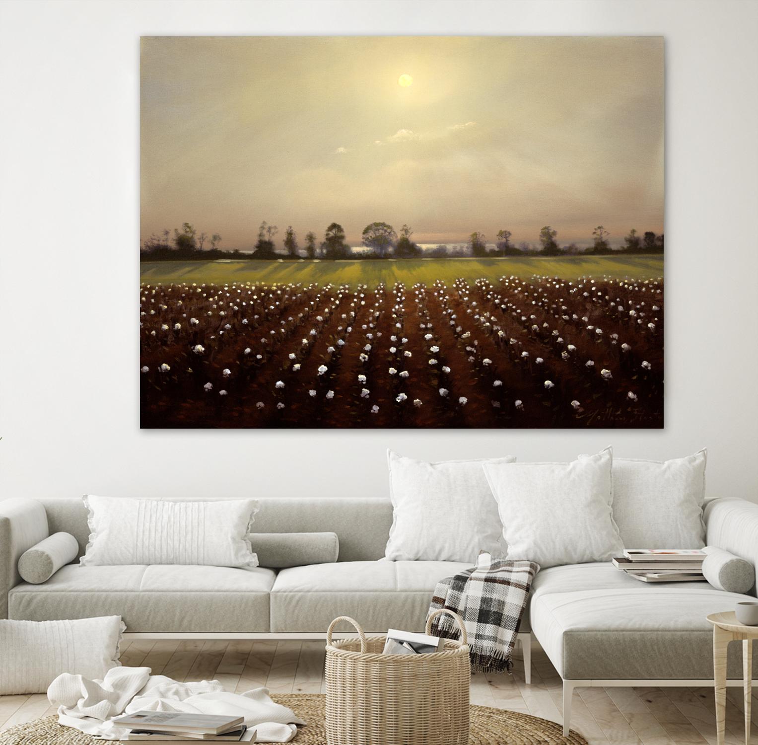 Parhelia: Cotton Field by Matthew Hasty on GIANT ART - green landscape