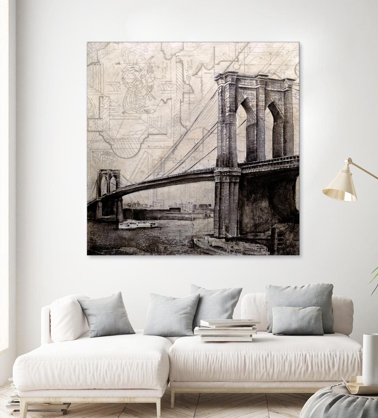 Bridges of Old by John Douglas on GIANT ART - beige city scene