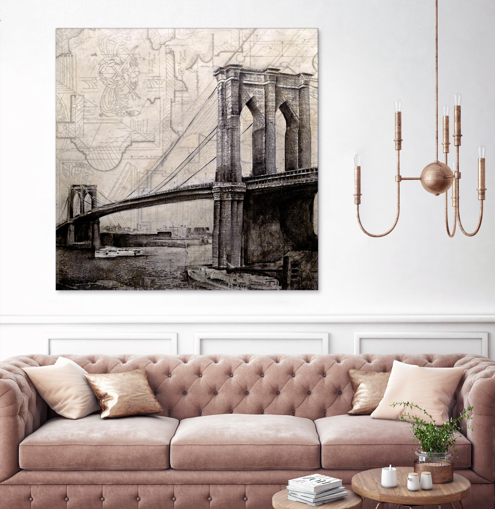 Bridges of Old by John Douglas on GIANT ART - beige city scene