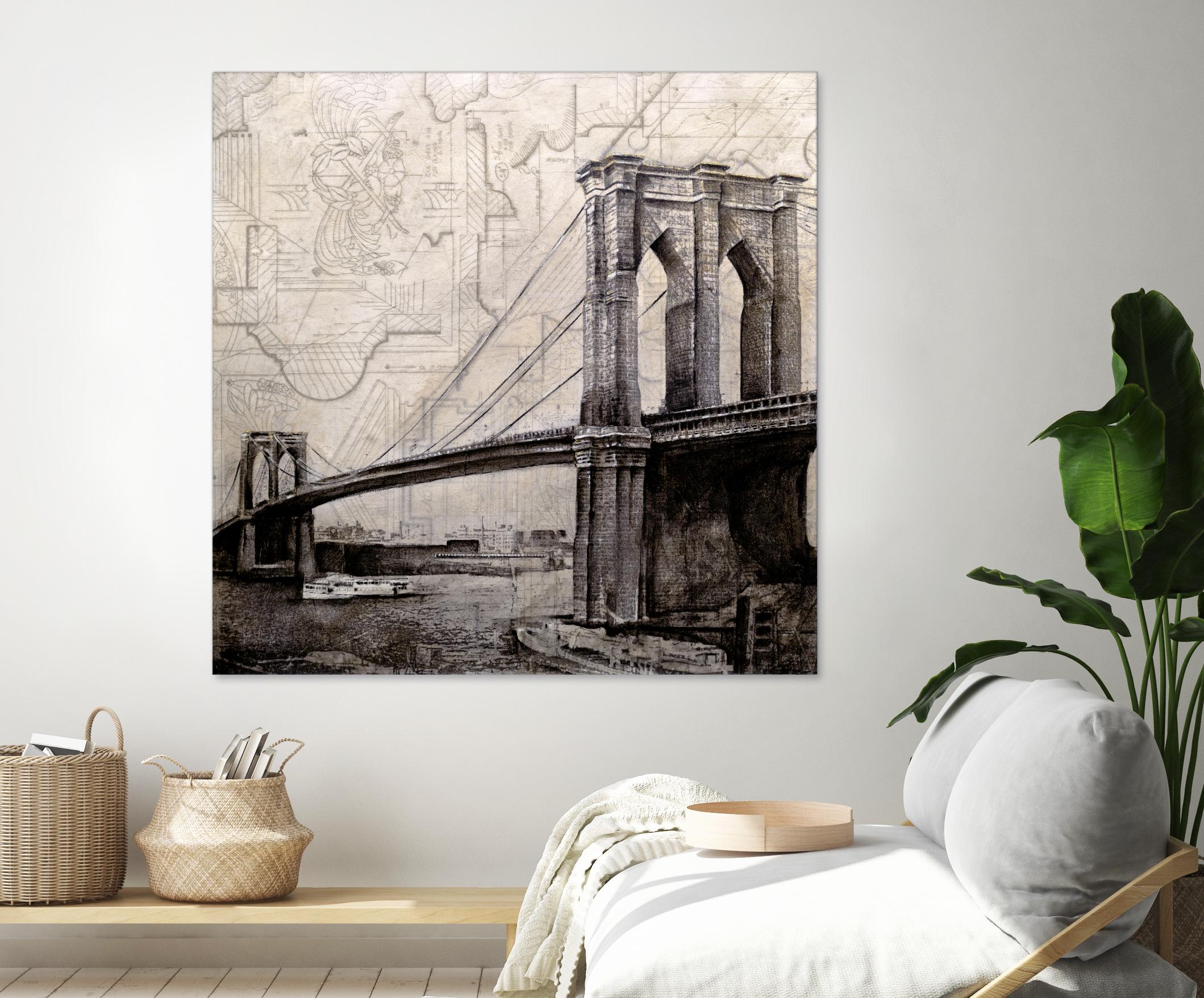 Bridges of Old by John Douglas on GIANT ART - beige city scene